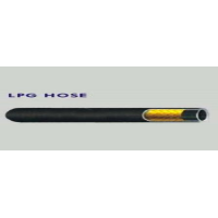 Super Hose LPG Hose Single Wire Braided – LPG Safe Single Steel Wire Braided Rubber Hose with High Pressure and Abrasion Resistance, Certified for Gas Transfer